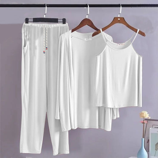 Solid Color Sleep Night Wear Pajamas for Women