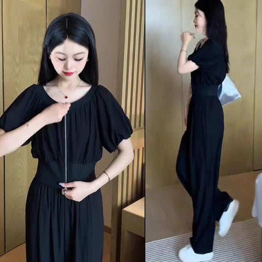 Solid Color New fashion Long Jumpsuit Dress for Women