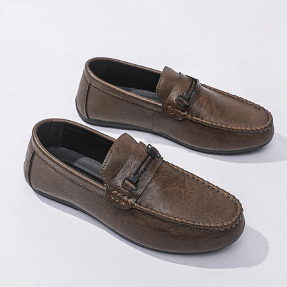 New Solid Color Fashion Slip On Loafers for Men