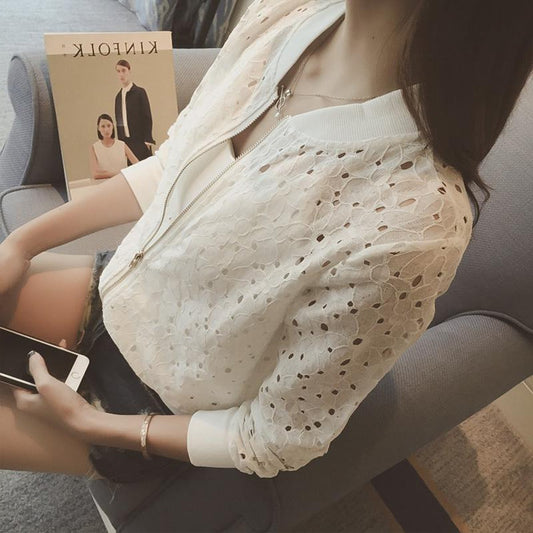 New Fashion Solid Color Summer Autumn Jacket for Women