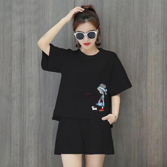 Printed Fashion Short Sleeve Casual Women Dress