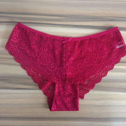 Solid Color Low Waist Cotton Sexy Lingerie Underwear for Girls