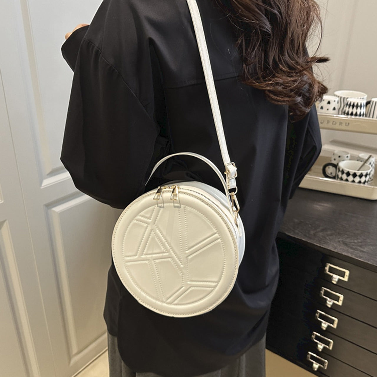 Circle Shape Crossbody Sling Bag for Women