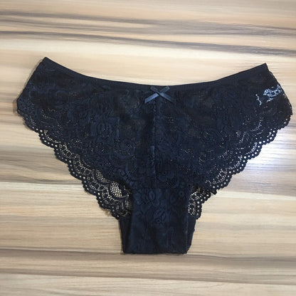 Solid Color Low Waist Cotton Sexy Lingerie Underwear for Girls