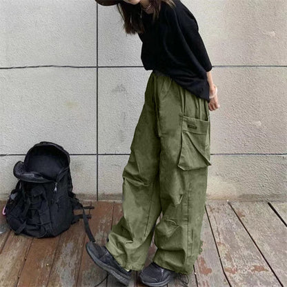 Korean Streetwear Fashion Cargo Pants for Women