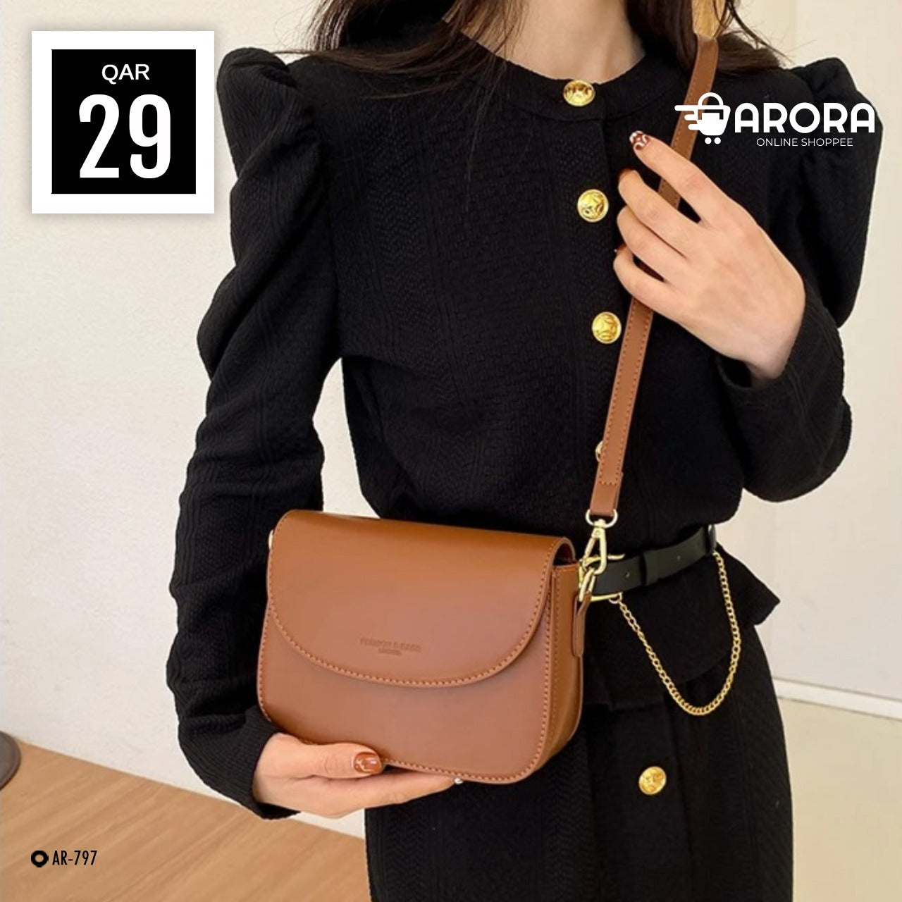 Mini Retro Cross Body Hand Shoulder Casual Solid Color Bags for Women