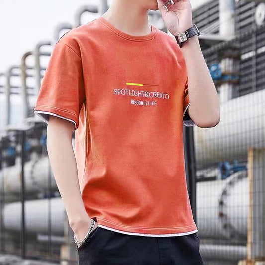 Casual Fit Minimal Text Printed T-shirt for Men