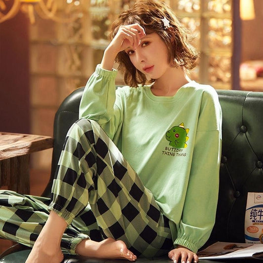 New  Full Sleeve Style Graphic Printed Pajamas for Women