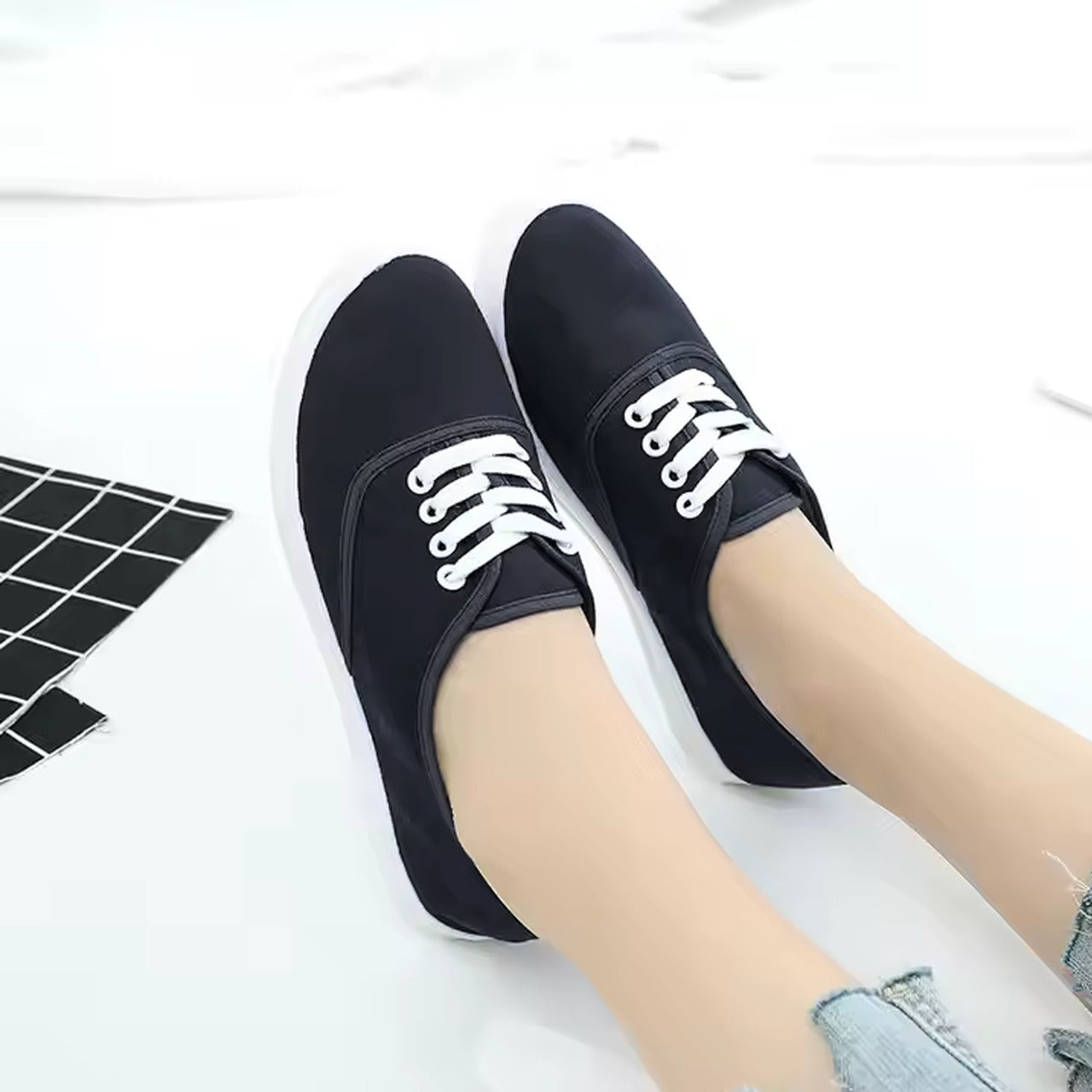 Office Autumn Fashion Solid Sneaker Shoes for Women
