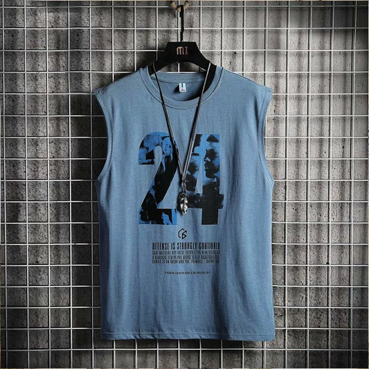 Sleeveless Vest Fashion Sports Style T-shirt for Men