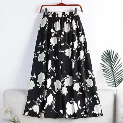Retro Fashion Long A line Skirt for Women