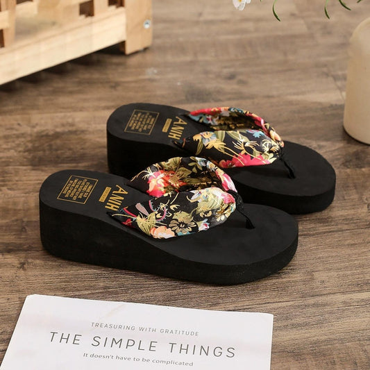 Flip Flop Wedge Casual Designer Sandals for Women