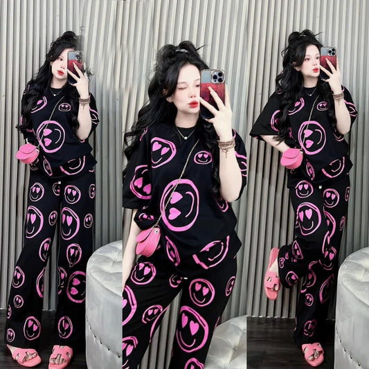 New Milk Silk Fashion Printed Co-Ord Set for Women