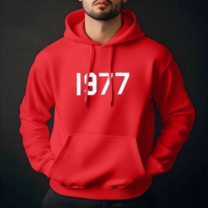 Latest Fashion 1977 Printed Full Sleeve Hoodies for Men