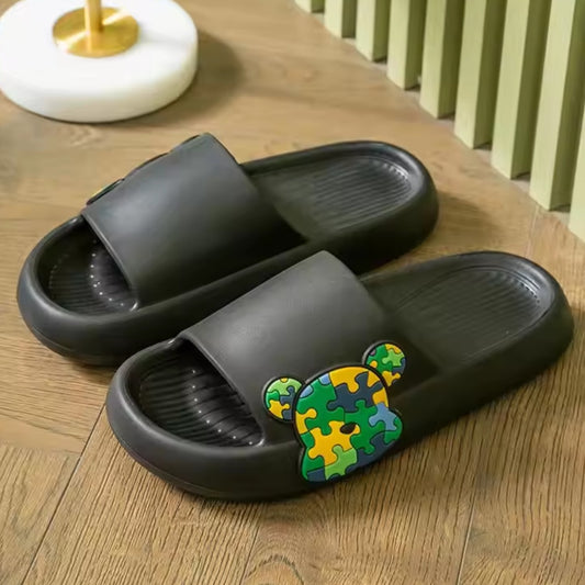 Design Printed Fashion Slip On Casual Slippers for Women