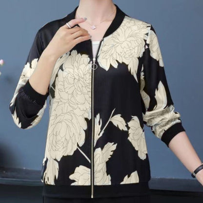 Latest Fashion Solid/Graphic Pattern Style 3/4 Sleeve Jacket for Women