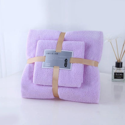 Solid Fashion Bathroom Microfiber Towels