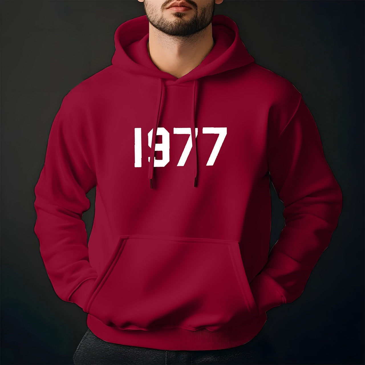 Latest Fashion 1977 Printed Full Sleeve Hoodies for Men