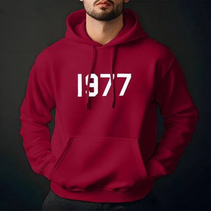 Latest Fashion 1977 Printed Full Sleeve Hoodies for Men