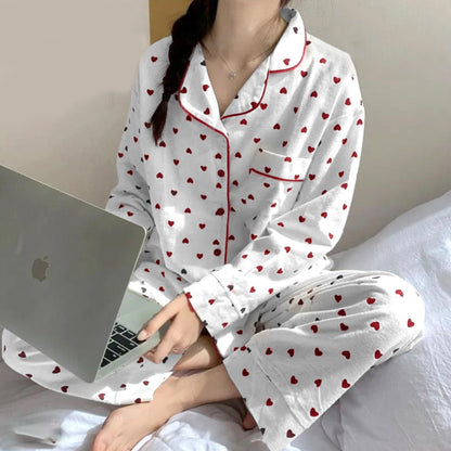 Printed Fashion Full Sleeve Pajama Top & Pants for Women
