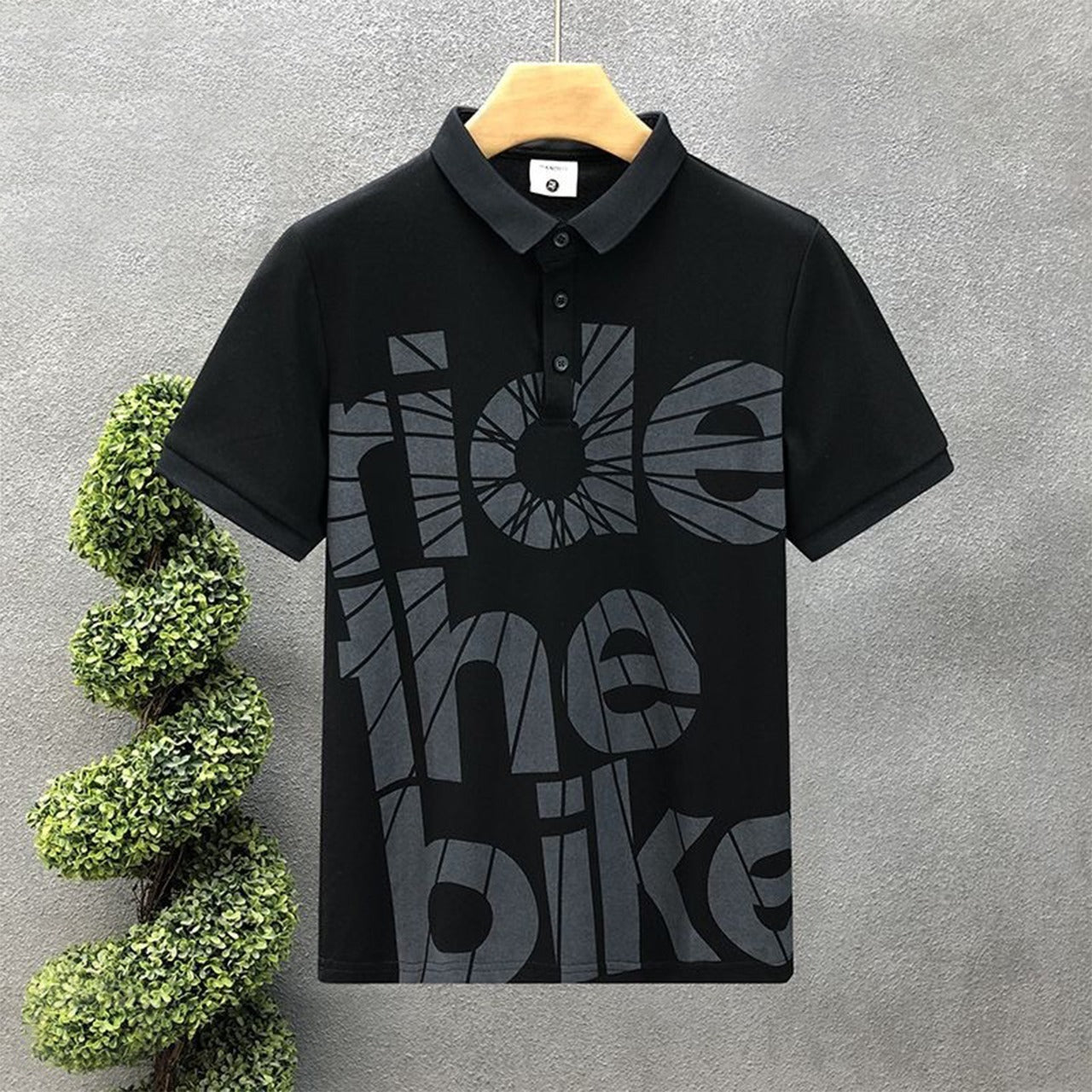 Graphics Printed Short Sleeve Cool Polo Shirt for Men