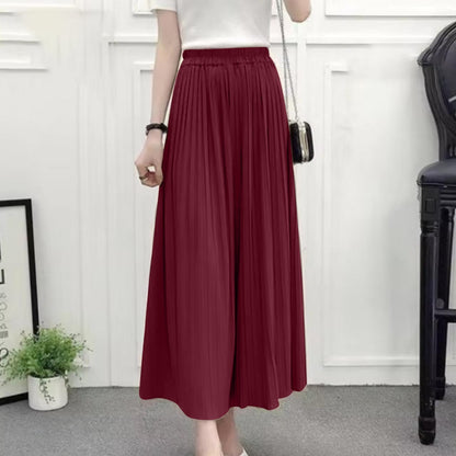 Korean Fashion Solid Wide Leg Loose Pant for Women