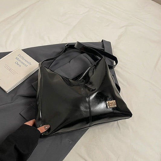 Underarm Solid Color Fashion Handbag for Women