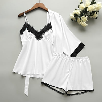 Solid Pyjama Night sleepe Wear Set for Ladies
