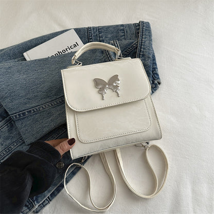 Butterfly Pattern Minimal Backpack Bag for Women