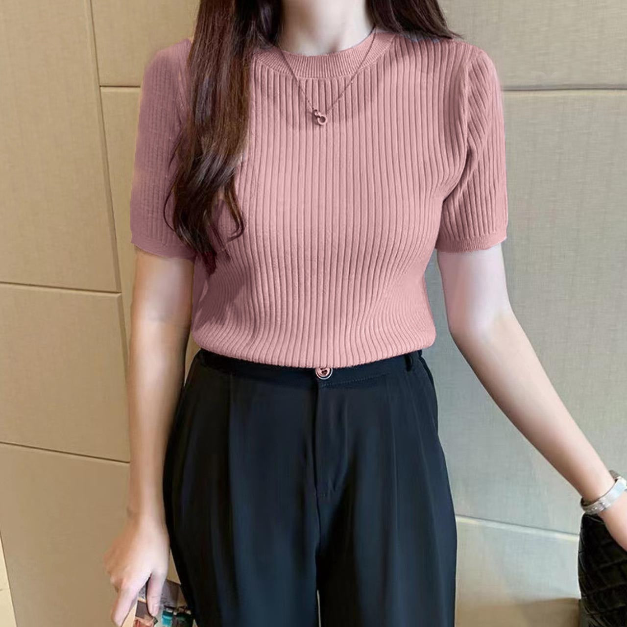 Korean Fashion Solid Color Vest Top for Women