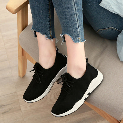 New Solid Color Breathable Fashion Sneakers for Women