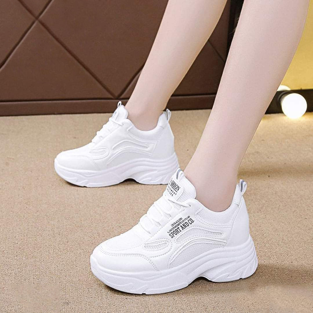 Mesh Fashion Lace Up Lightweight Casual Sneaker Shoes for Women