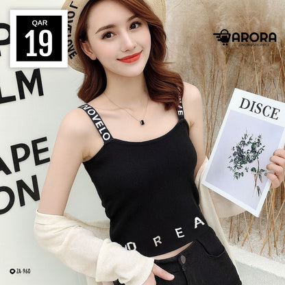 Solid Fashion Sleeveless Camisole Top for Women