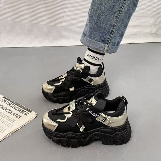 Chunky Trending Fashion Wedge Sneakers for Women