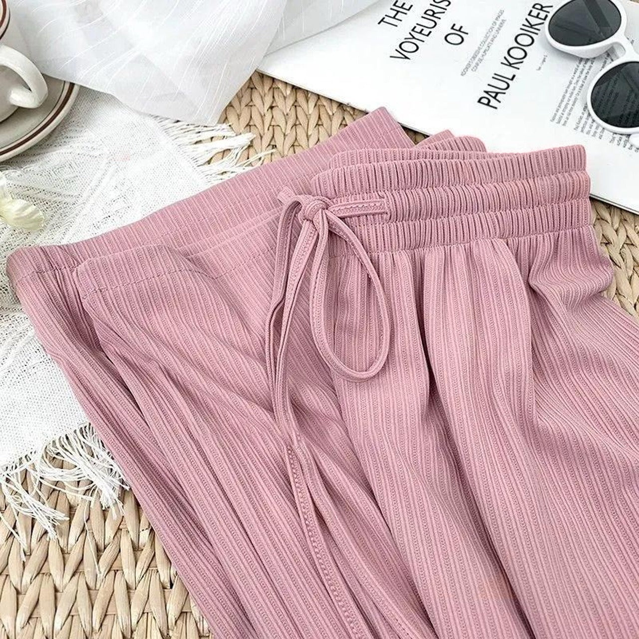 Latest High Waist Korean Solid Pants for Women