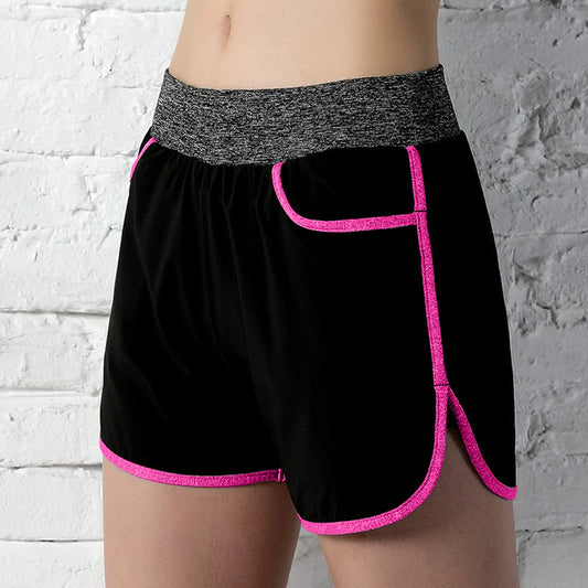 Polycotton Sports Gym Fashion Shorts for Women