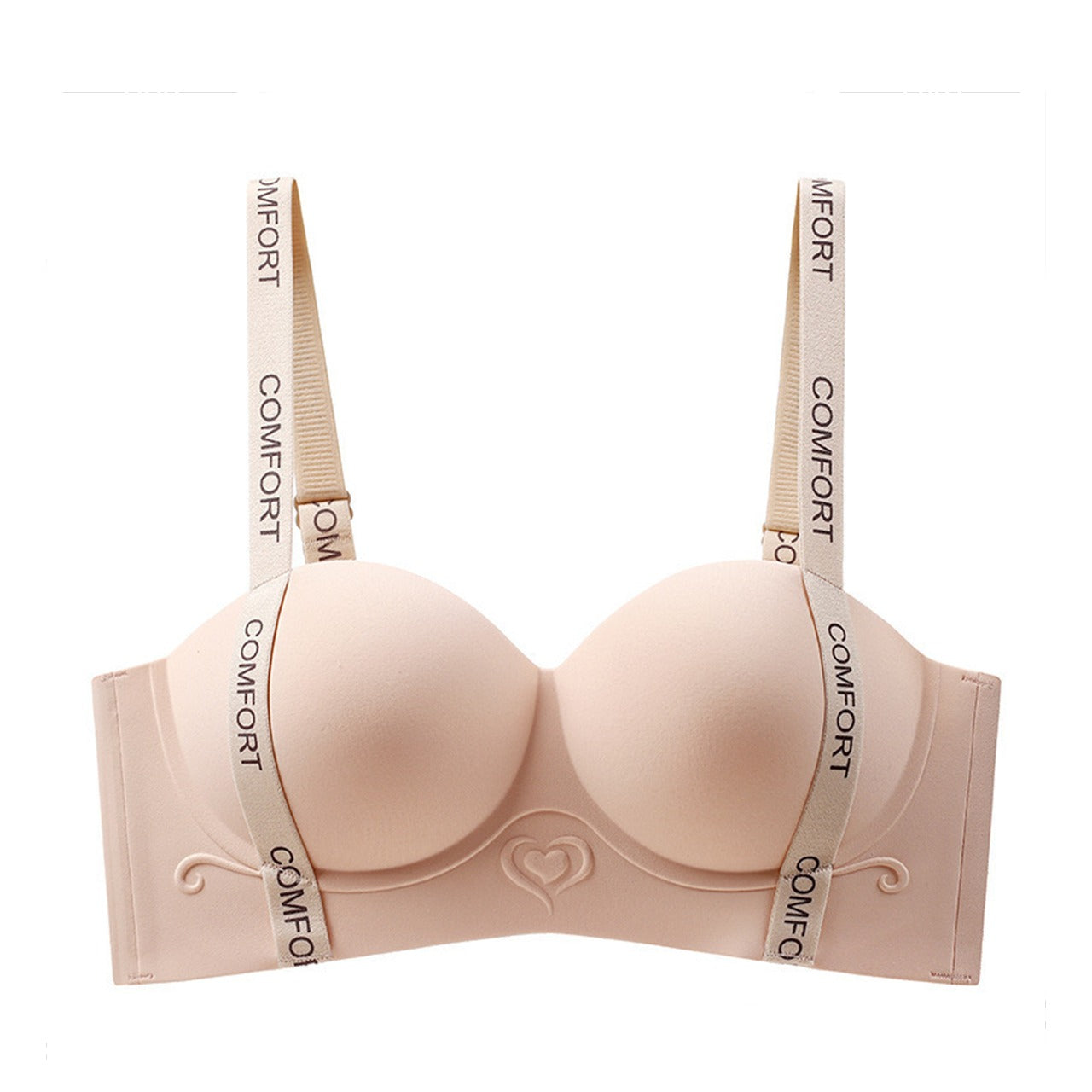 Padded Solid Color Push-up Bra for Women