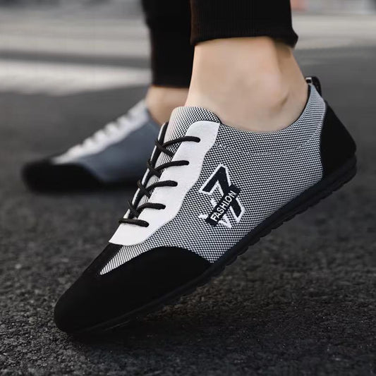 Classic Fashion Lace Up Flat Sneakers for Men