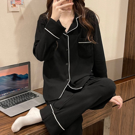 New Solid Designer Pattern Pajamas for Ladies